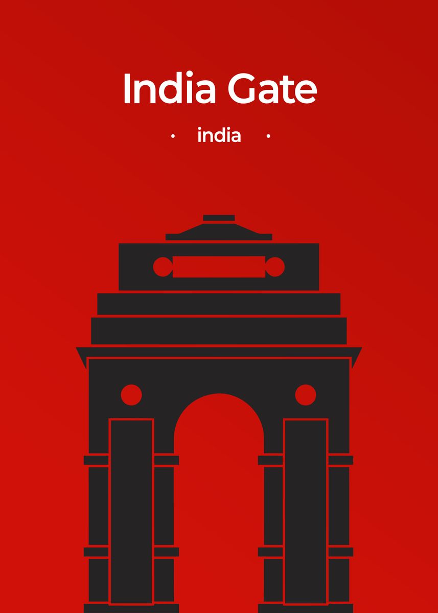 India Gate ' Poster by Waleed Bin Khalid | Displate