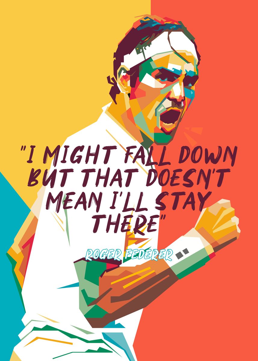 'Roger Federer' Poster by nofa aji zatmiko | Displate