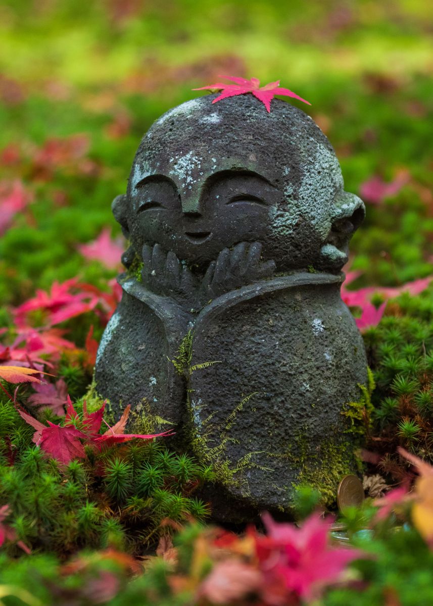 'Adorable Jizo Statue' Poster by Jiaqing Lew | Displate