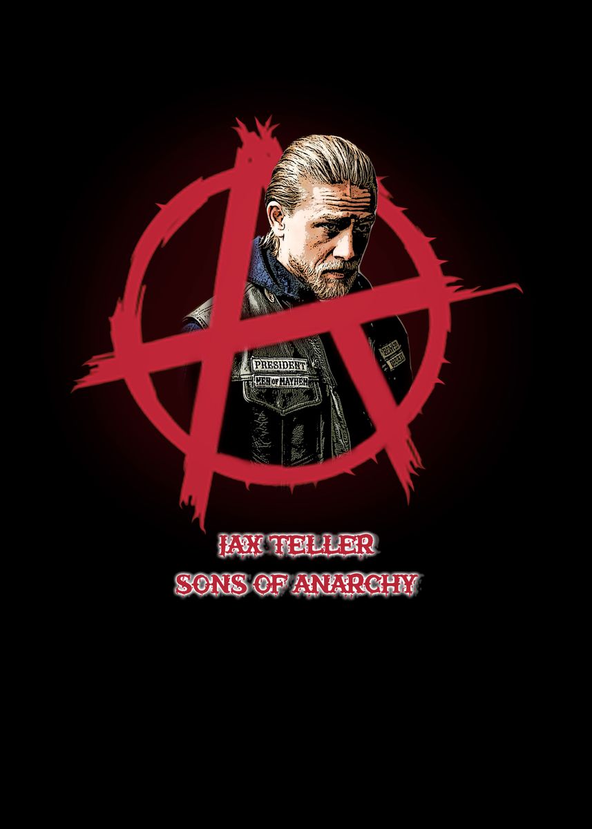 'Jax Teller Illustration' Poster, picture, metal print, paint by Man ...