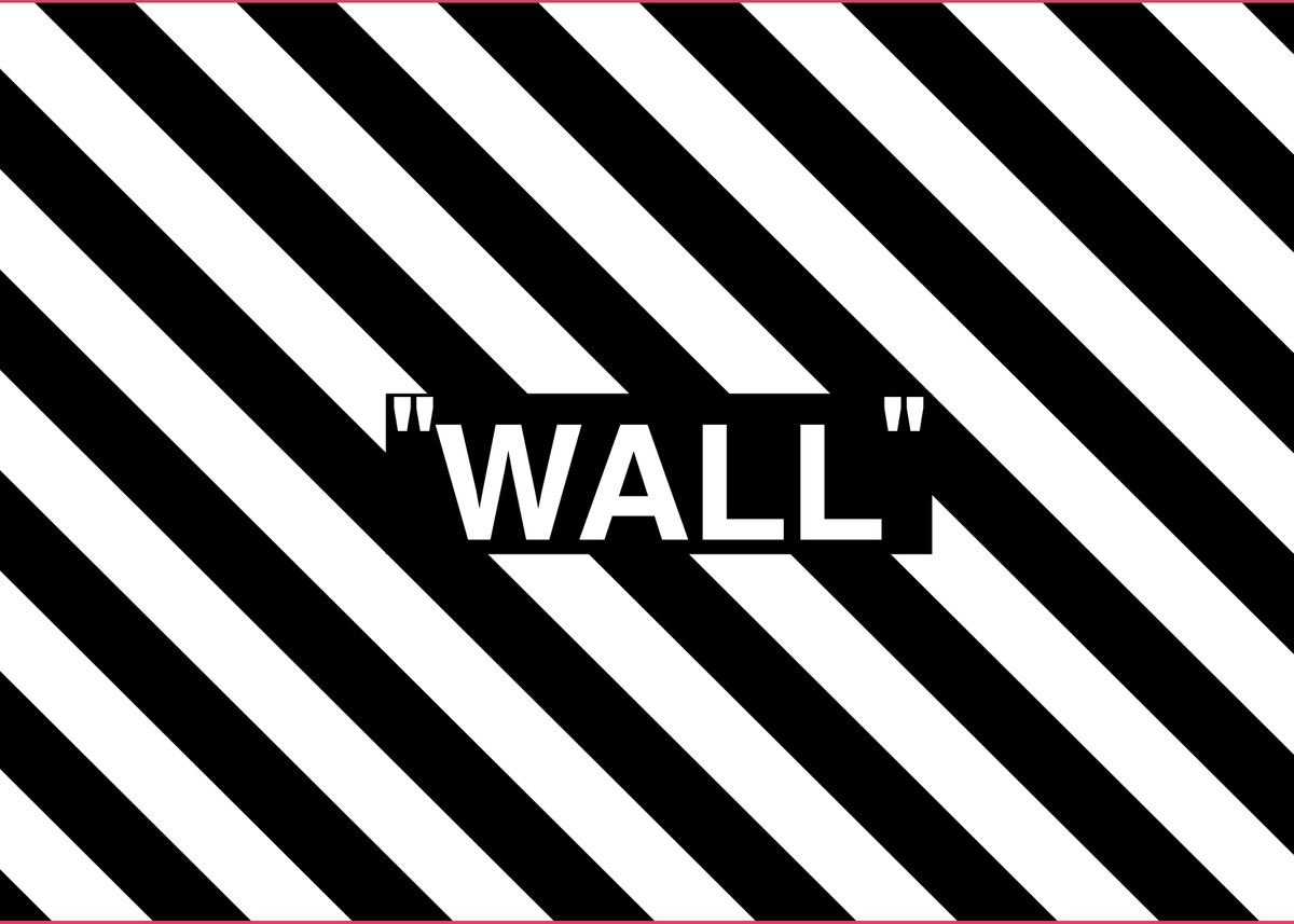 WALL black white stripes ' by Displate