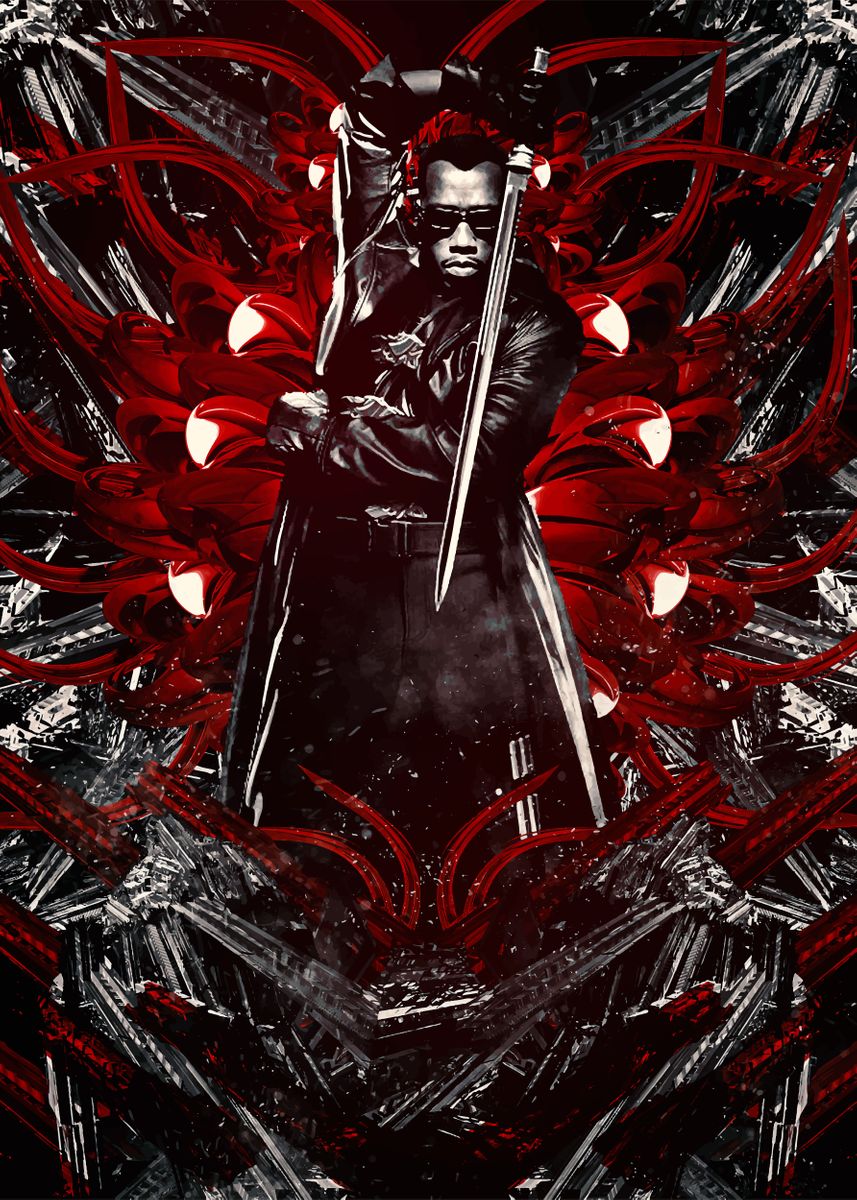 Details about   Blade The Vampire-Hunter Poster MAGNETIC NOTICE BOARD Inc Magnets 