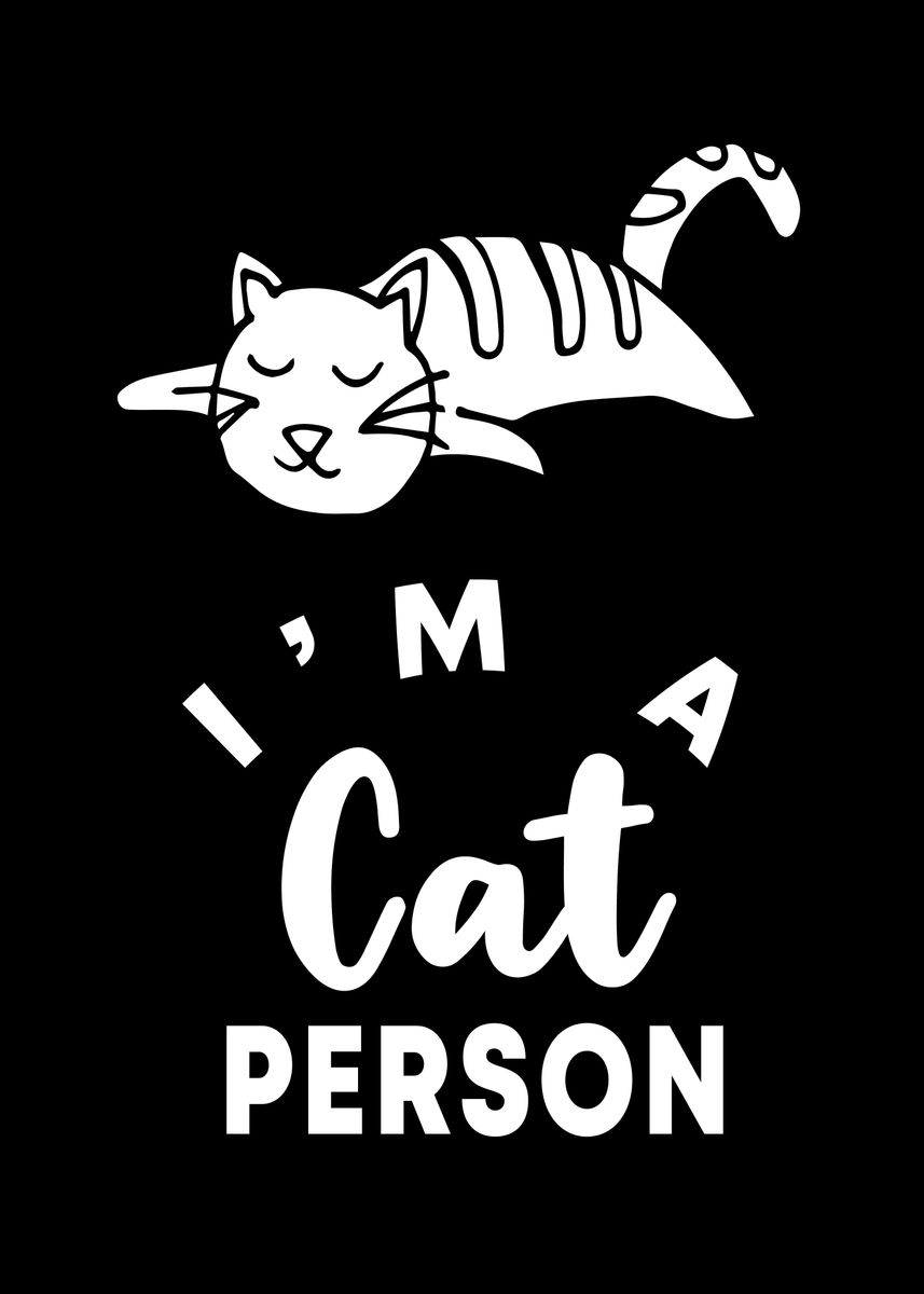 'Cat Person 2' Poster by Maricris M | Displate