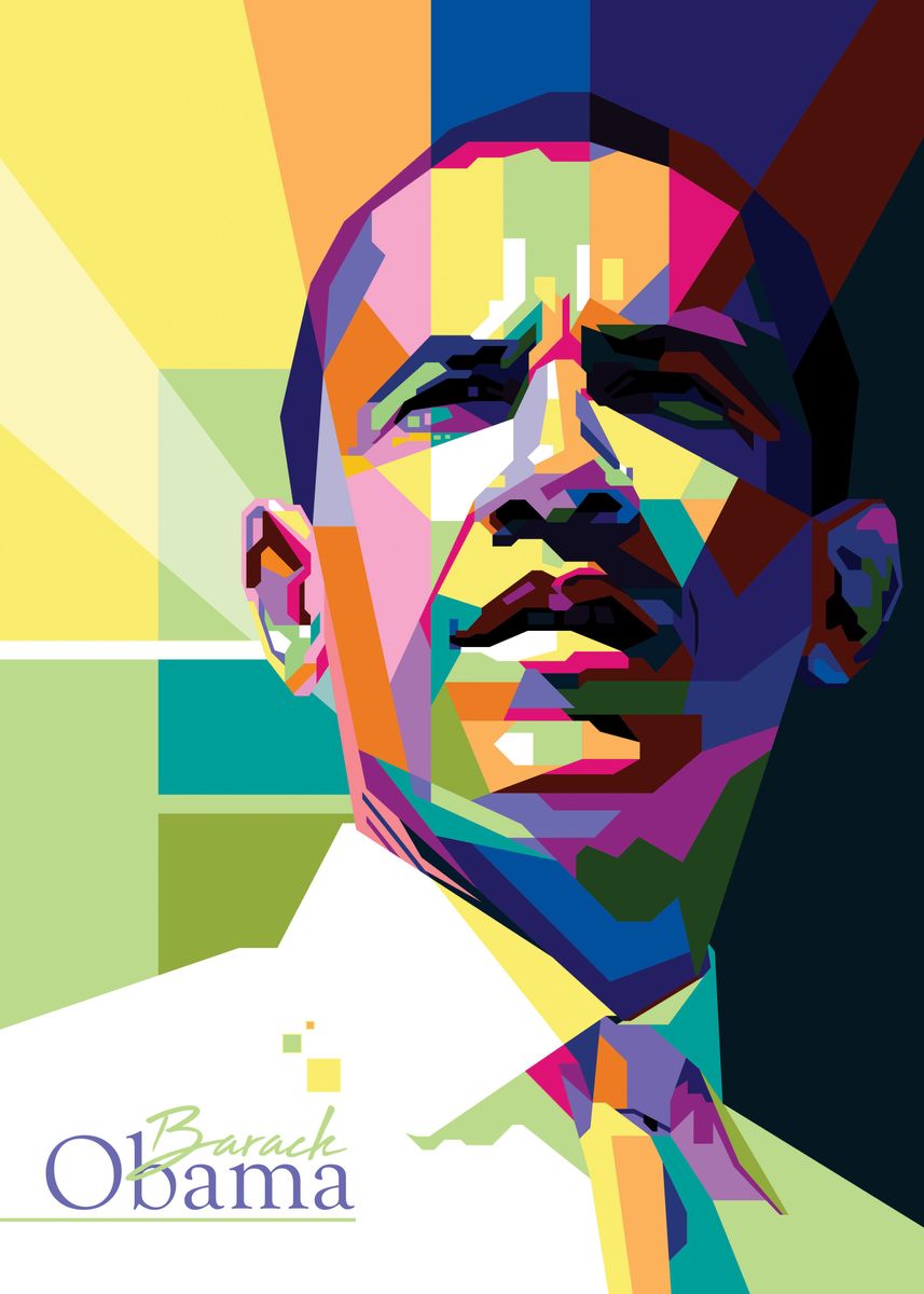 'Barrack Obama' Poster by Mohamad Helmi | Displate