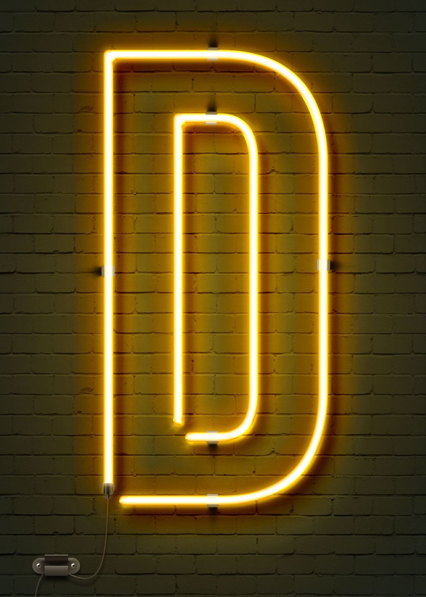 'D' Poster by StuStu | Displate