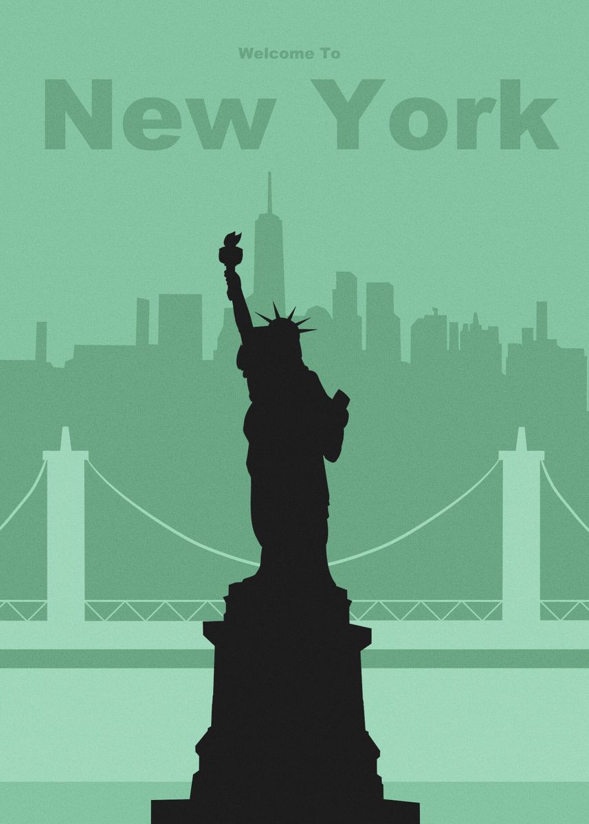 'Welcome to New York' Poster by Ghosty Skull | Displate