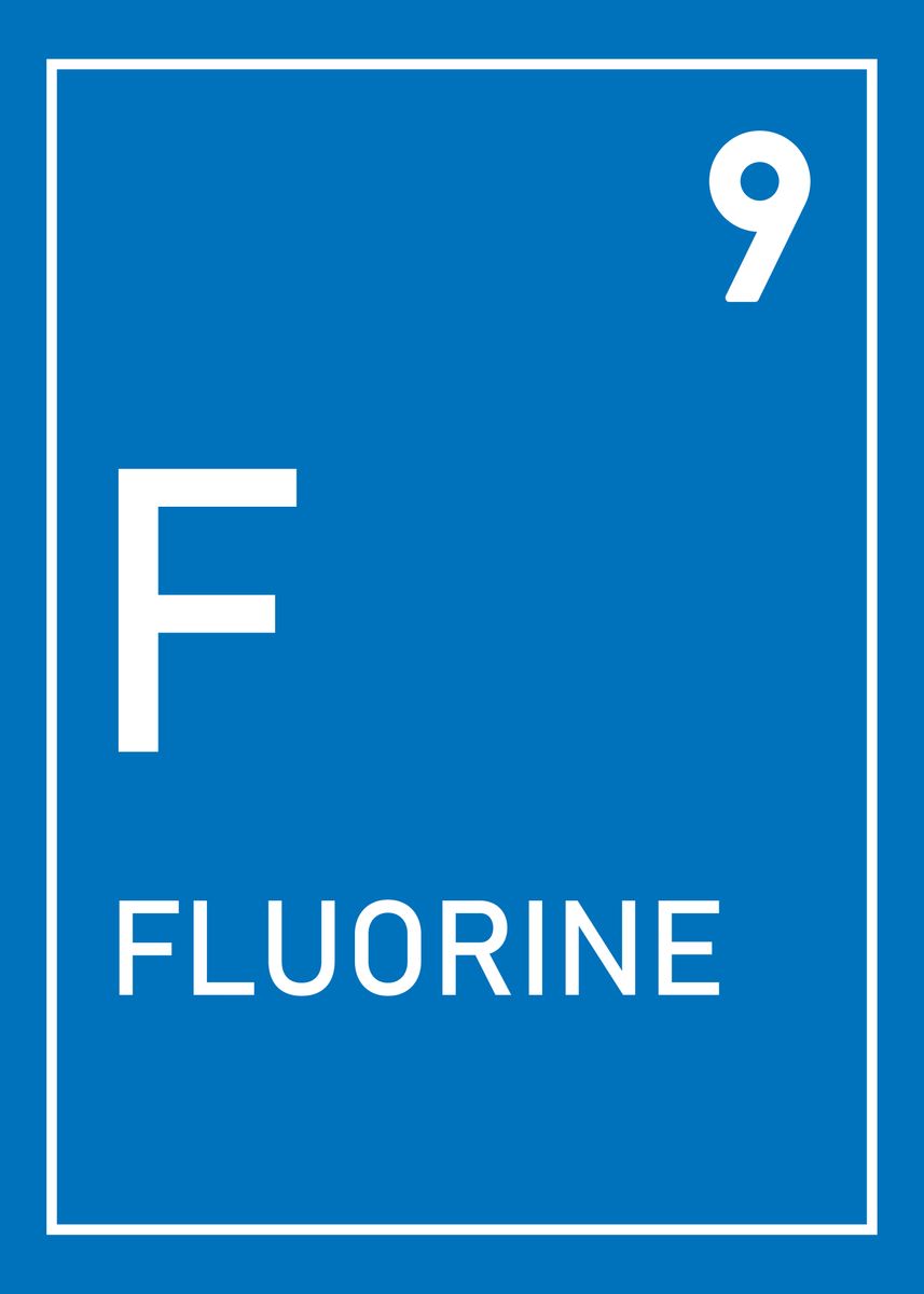 'Fluorine element' Poster by Jonathon McNabb | Displate