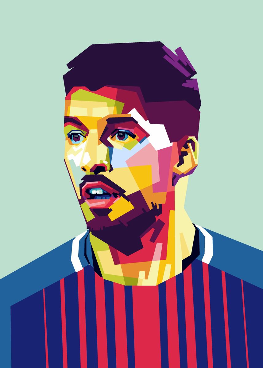 'Luis Suarez' Poster by Dimas Pras | Displate