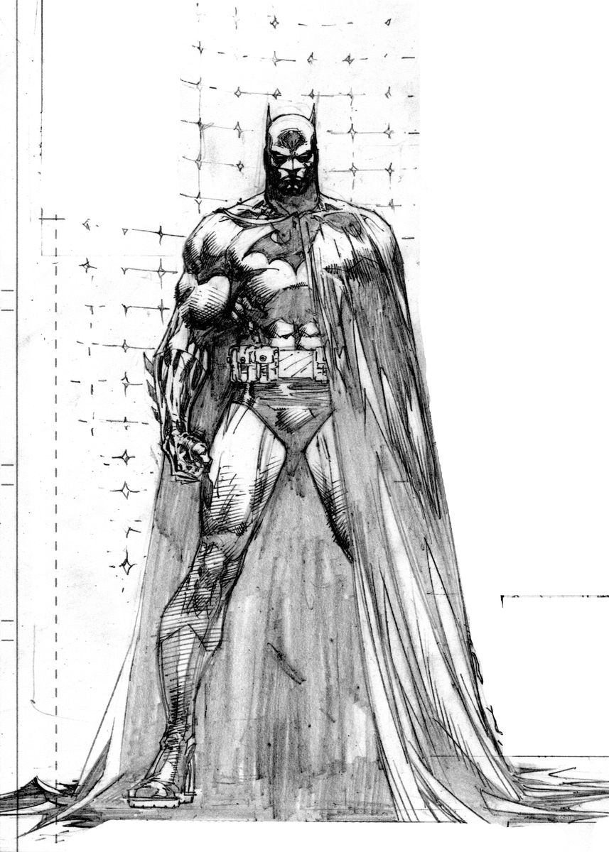 Batman Sketch' Poster by DC Comics | Displate