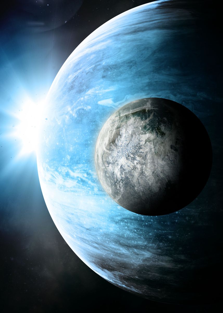 'Exoplanets 2' Poster, picture, metal print, paint by Ondřej Šponiar ...