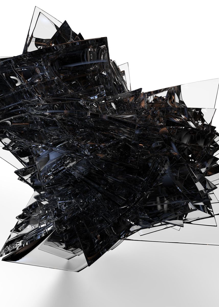 Shards Layout Poster 'Shards' Poster, picture, metal print, paint by Aivaras Grauzinis ...