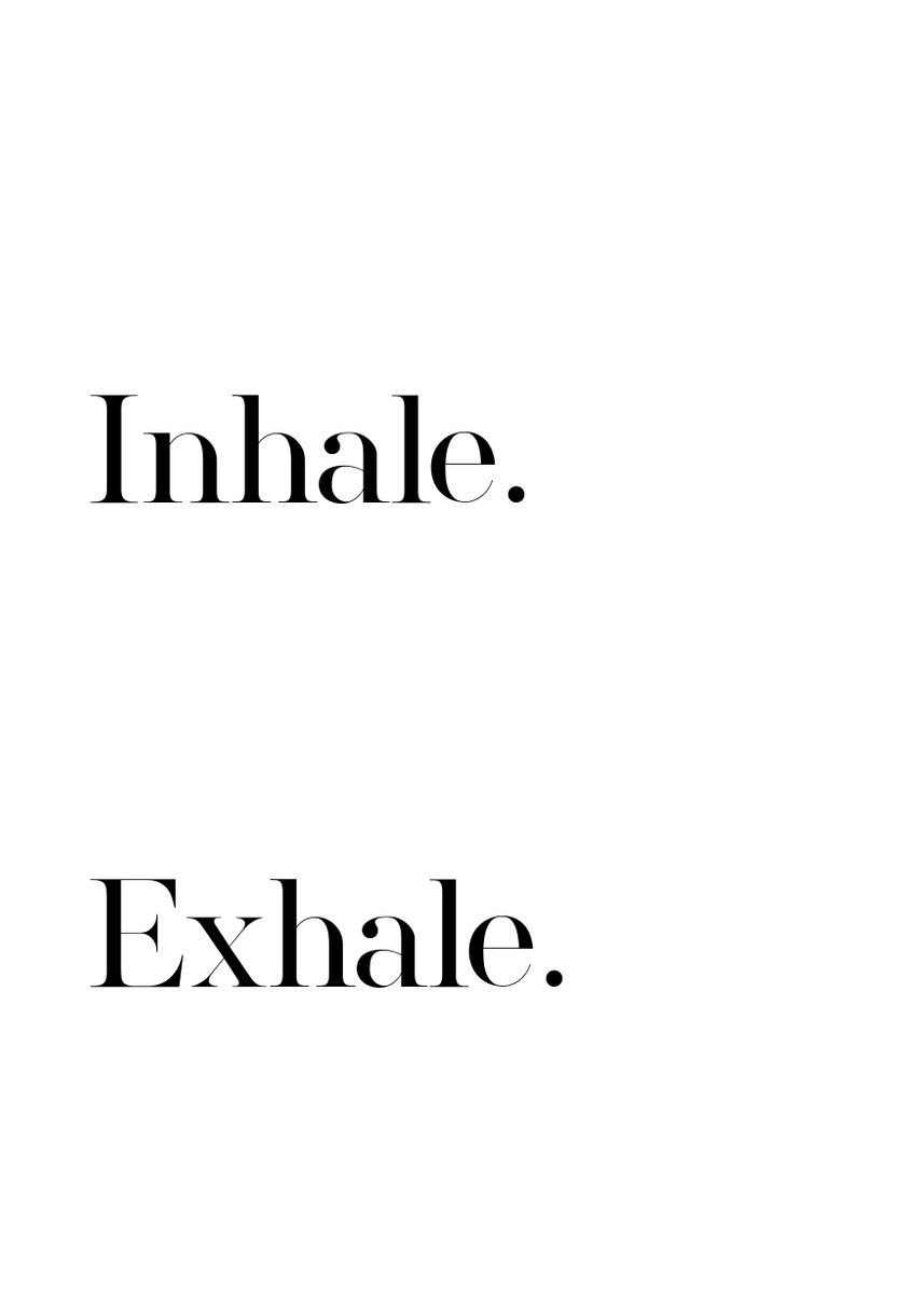 'Inhale Exhale 5' Poster by VividAtelier | Displate