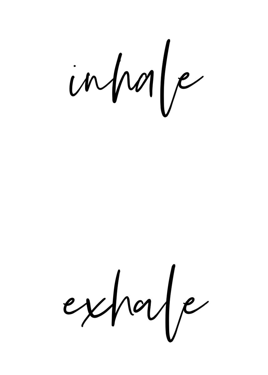 'Inhale Exhale 4' Poster, picture, metal print, paint by VividAtelier ...