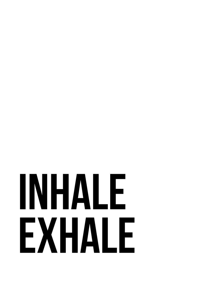 'Inhale Exhale 9' Poster, picture, metal print, paint by VividAtelier ...