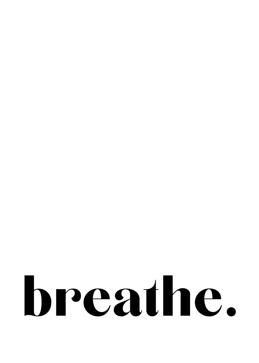 'Breathe 6' Poster, picture, metal print, paint by VividAtelier | Displate