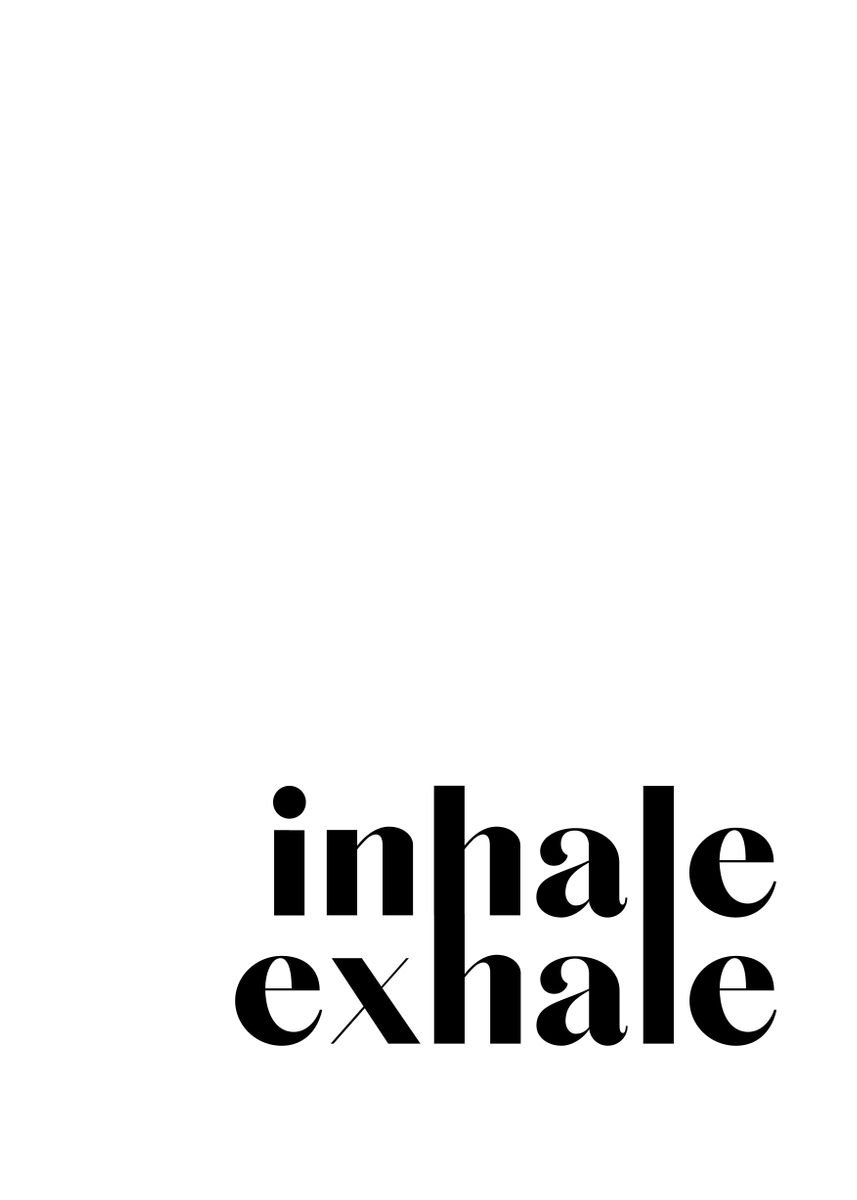 'Inhale Exhale 8' Poster, picture, metal print, paint by VividAtelier ...