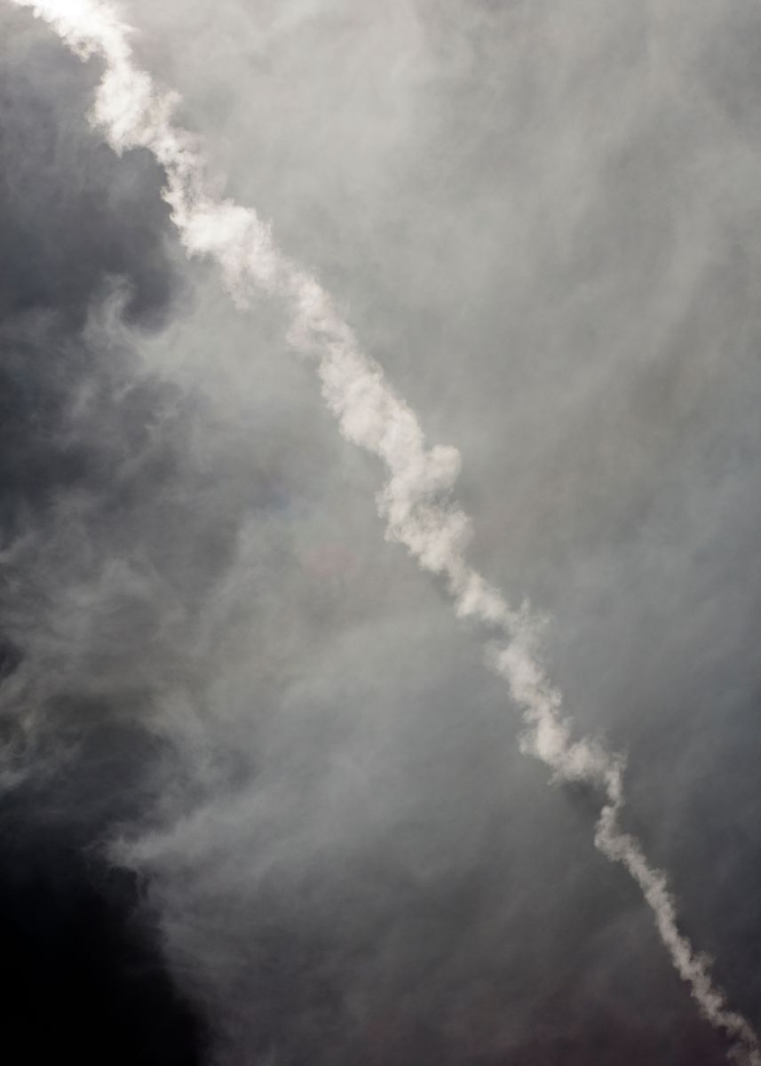 'Black air sky with clouds' Poster, picture, metal print, paint by ...