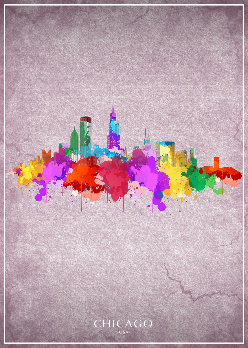 'Chicago ' Poster by Trần Văn Dũng Displate