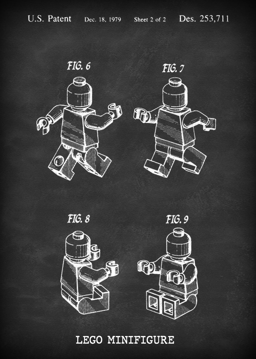 Ud Tentacle indre LEGO MINIFIGURE' Poster by Blueprint Expert | Displate