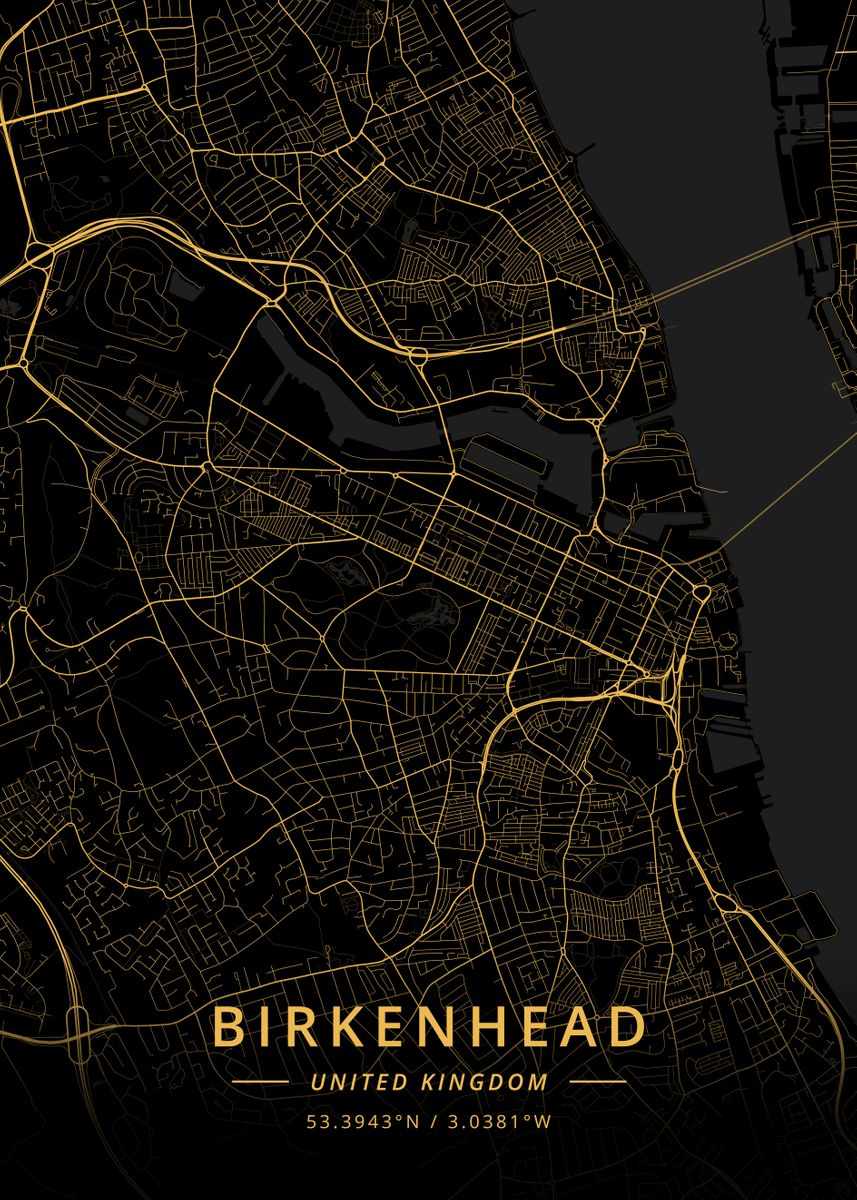 Birkenhead United Kingdom Poster By Designer Map Art Displate   Cfd6c16d146b6313270c5868815f024a Bbd44a5b73805c981789bdc50ce06864 