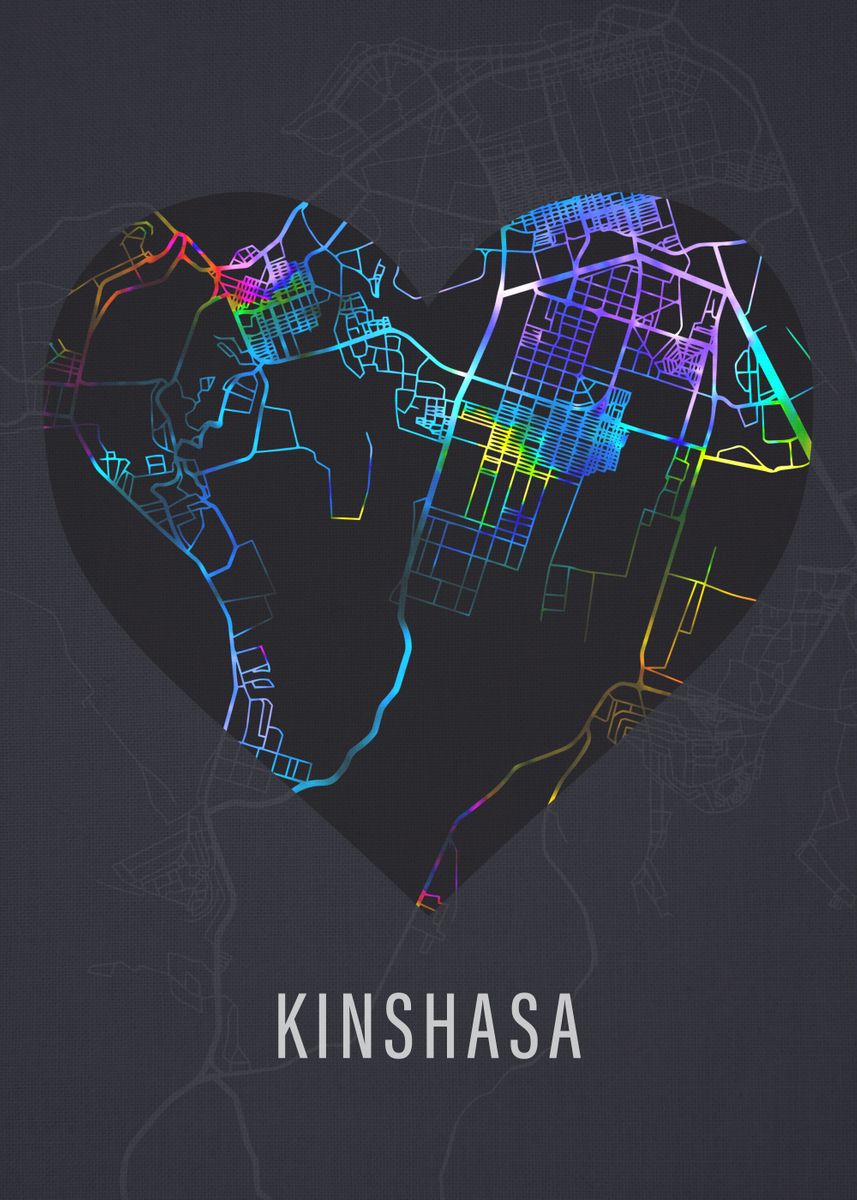 Kinshasa City Street Map Poster Picture Metal Print Paint By   17f1089c48f4d66b340c3cd1f1663106 D469bae86f67f242059a3f28352b183d 