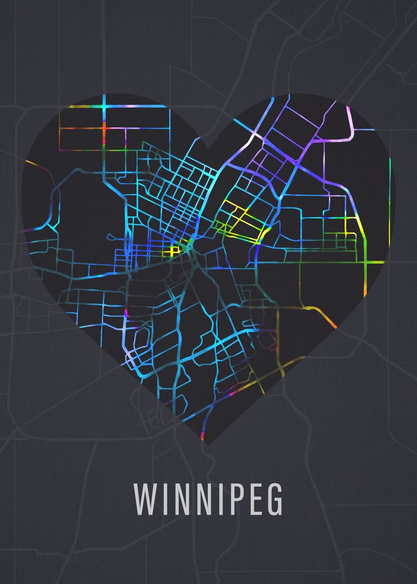 Winnipeg Canada City Map Poster By Design Turnpike Displate   72bf554958b24b6c9f3105bda0d970e7 8b12ff3a1afe9716fd8fb60ea129c75b 