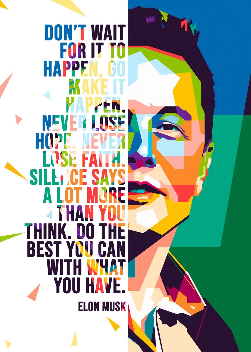 handicap talentfulde Marine Elon Musk quotes' Poster by nofa aji zatmiko | Displate