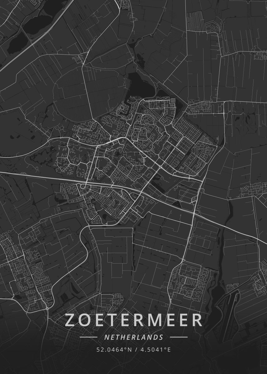 'Zoetermeer Netherlands' Poster, picture, metal print, paint by