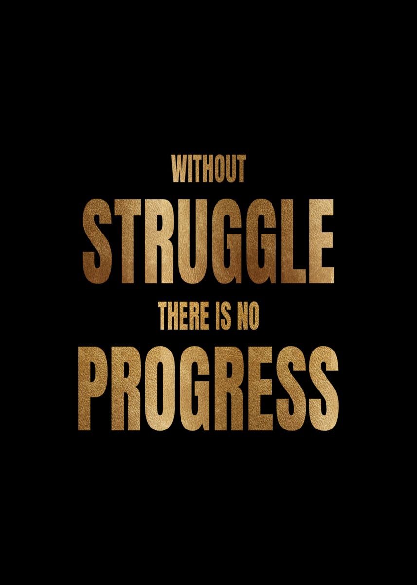 'struggle And Progress' Poster, Picture, Metal Print, Paint By 