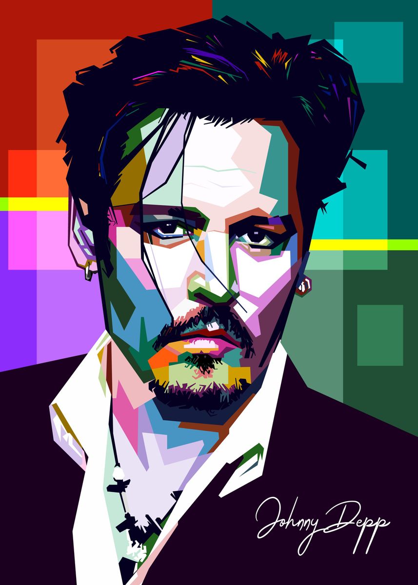 'Johnny Depp' Poster by Sobri Alkavie | Displate
