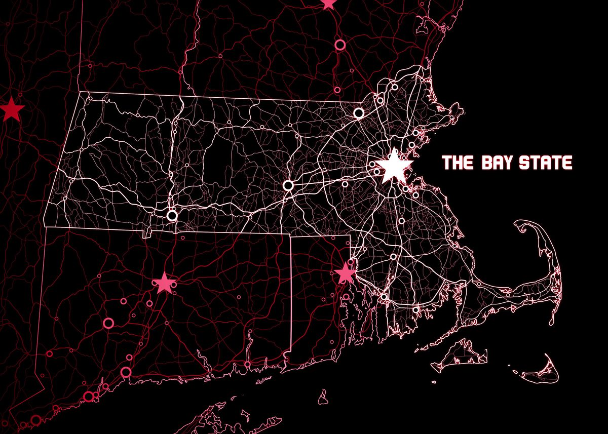 'The Red Sox Bay State' Poster by Mackbubblesworth  | Displate