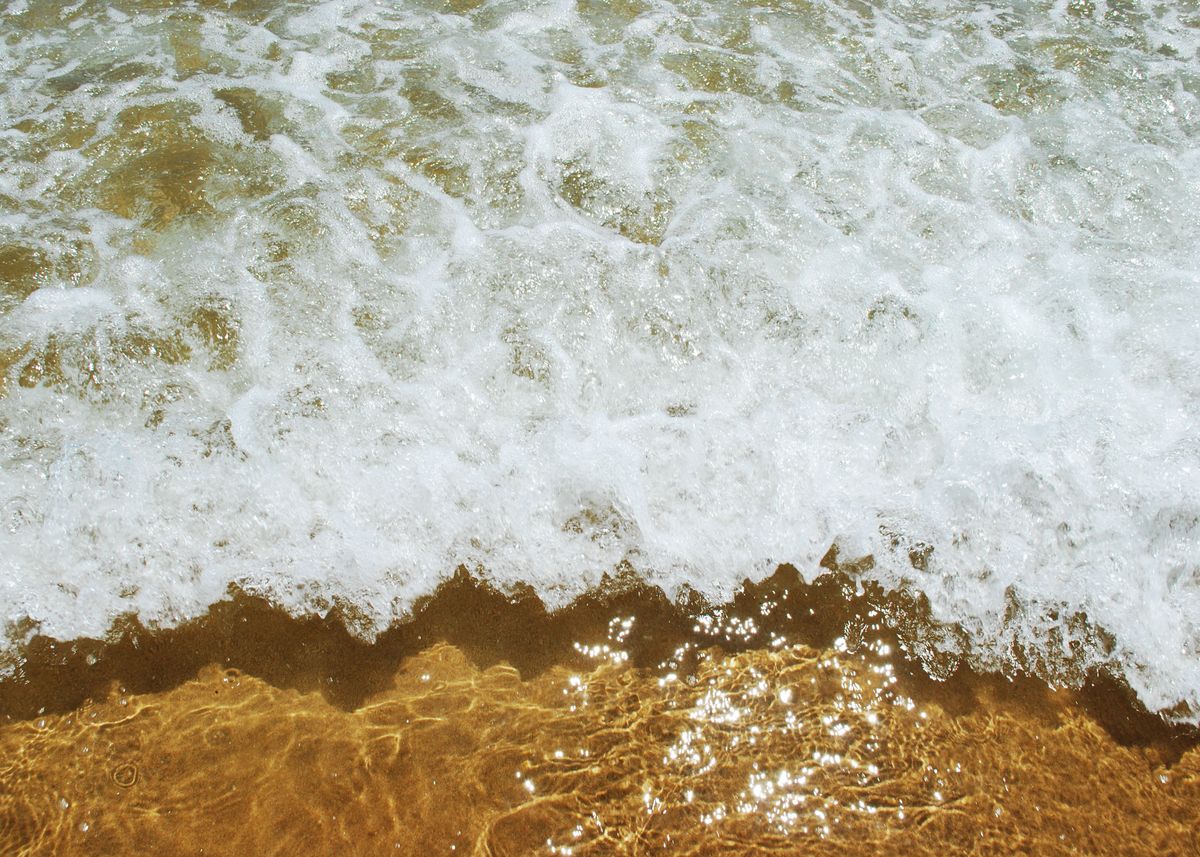 Sparkling Ocean Scene Back Metal Poster Stunning Wallpapers Displate