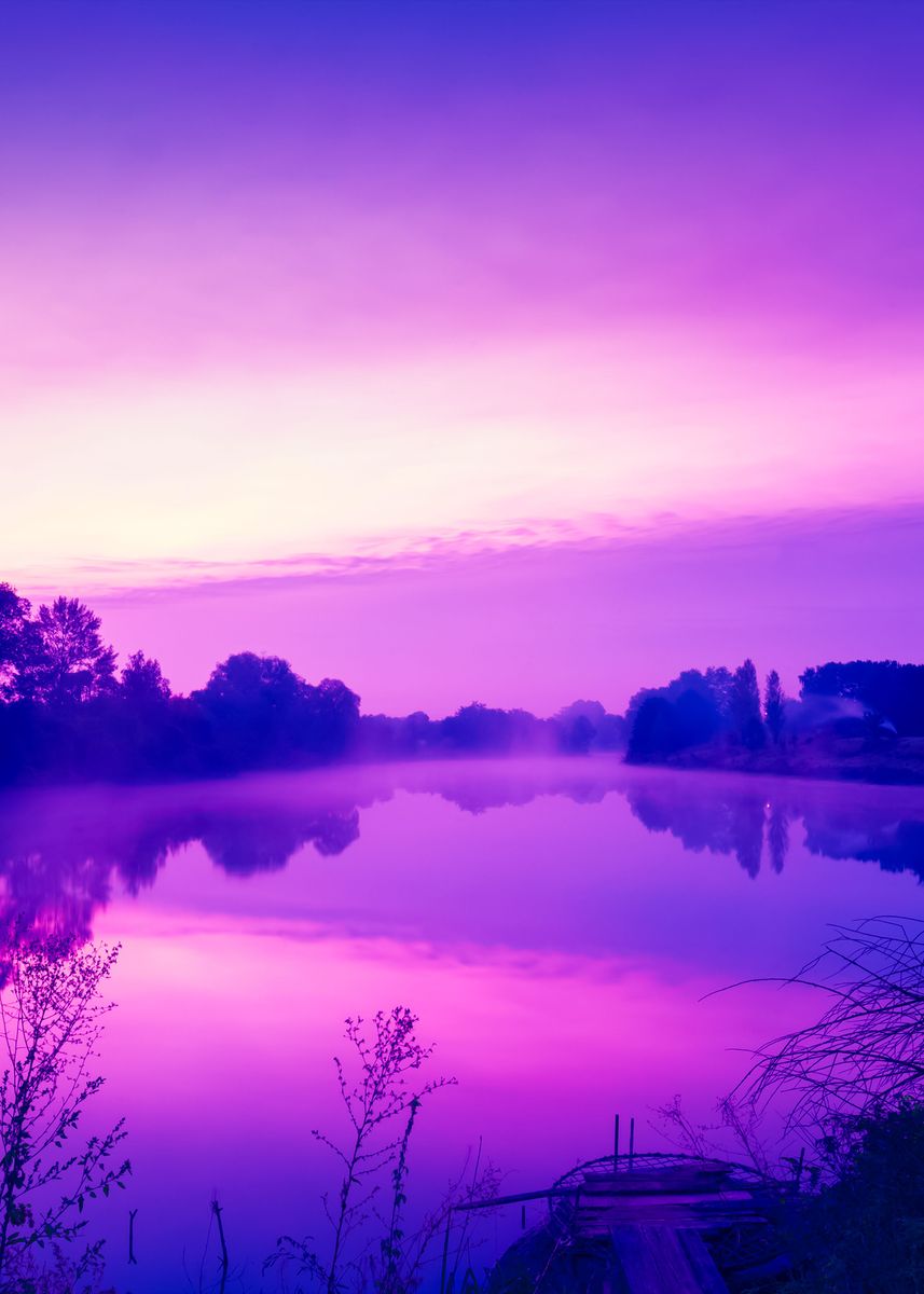 'Early In The Morning Dawn ' Poster, picture, metal print, paint by ...