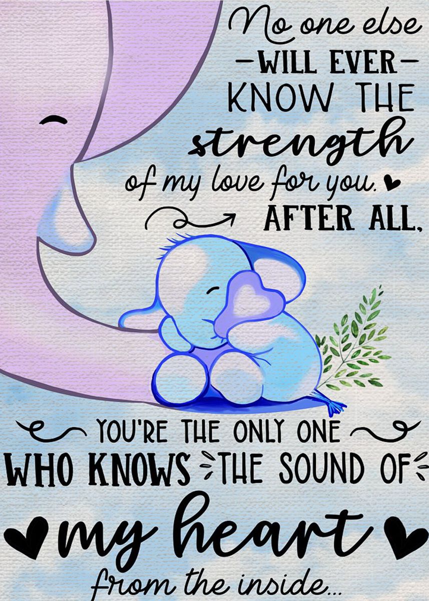 #39 Elephant Family #39 Poster picture metal print paint by ButtDero