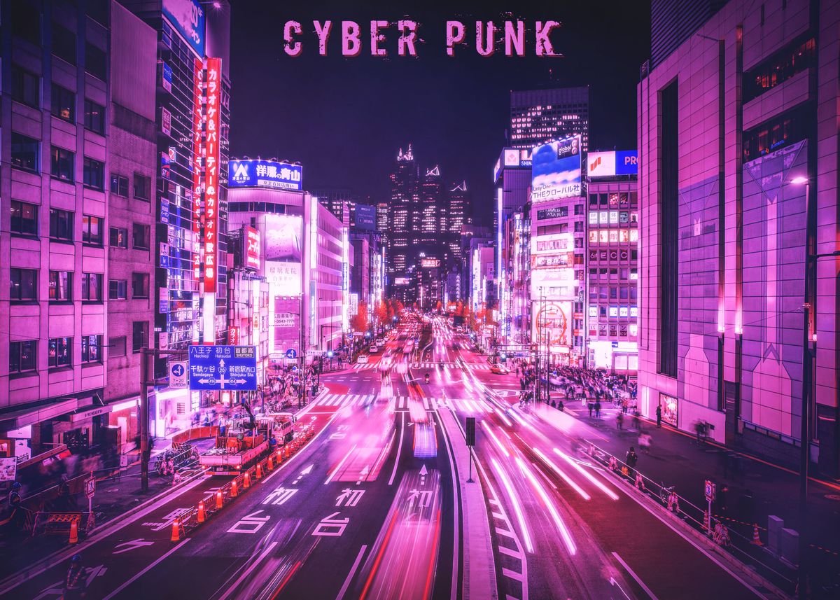 'Cyber Punk Tokyo' Poster by Hasny Nothing Impossible | Displate