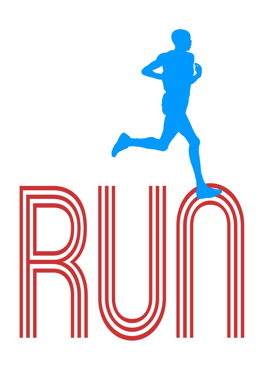 'Running Man' Poster, picture, metal print, paint by Art Ofphotos ...