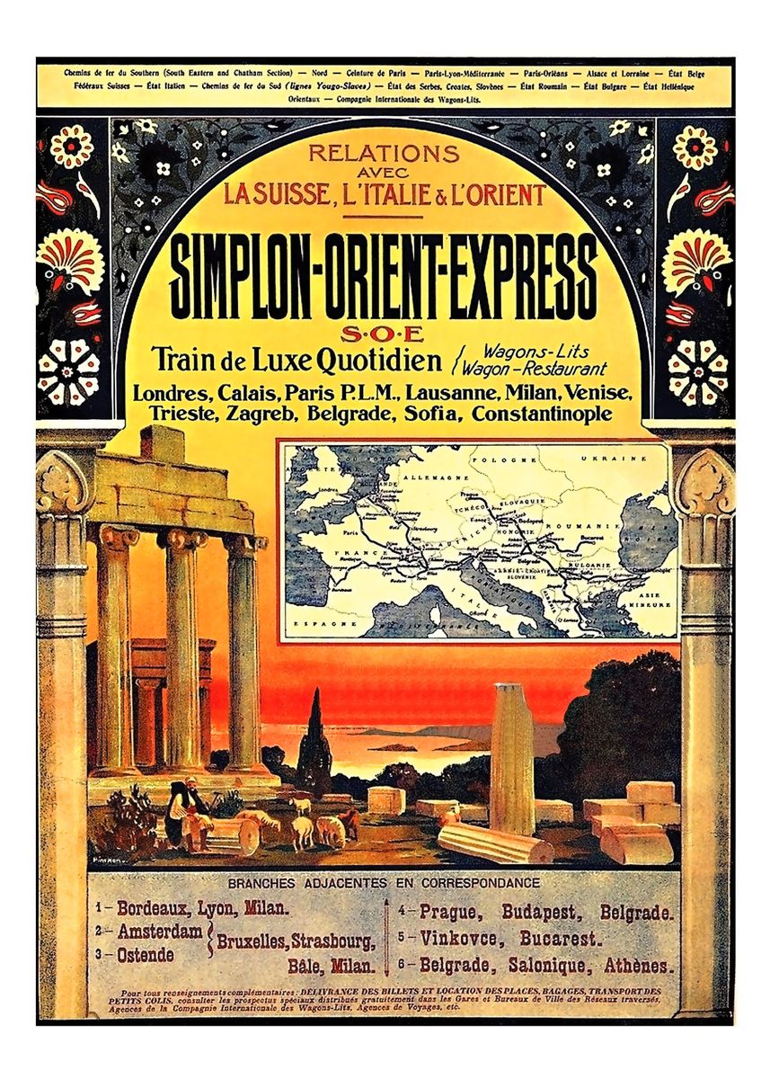 Simplon Orient Express Poster Print By Long Shot Displate