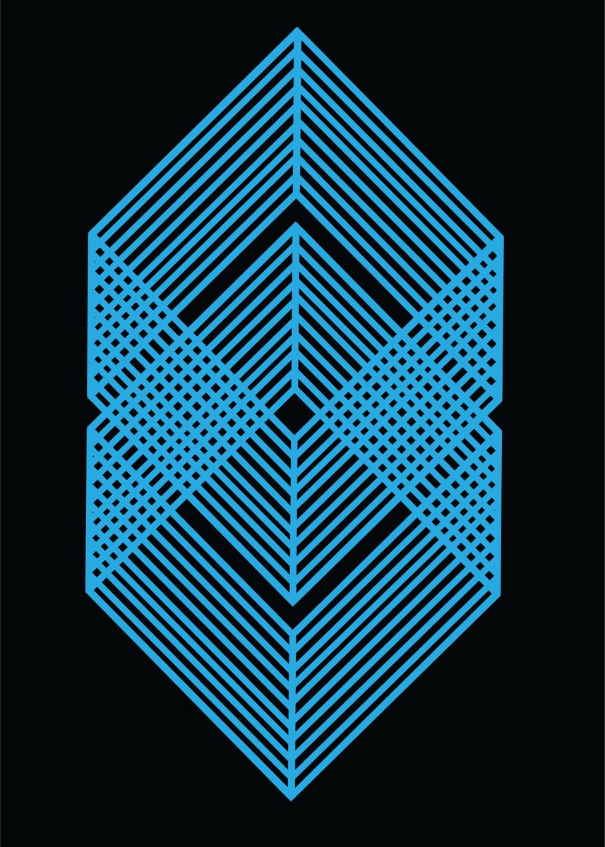 Cubic Poster 'Cubes' Poster, picture, metal print, paint by Masood Du Toit | Displate