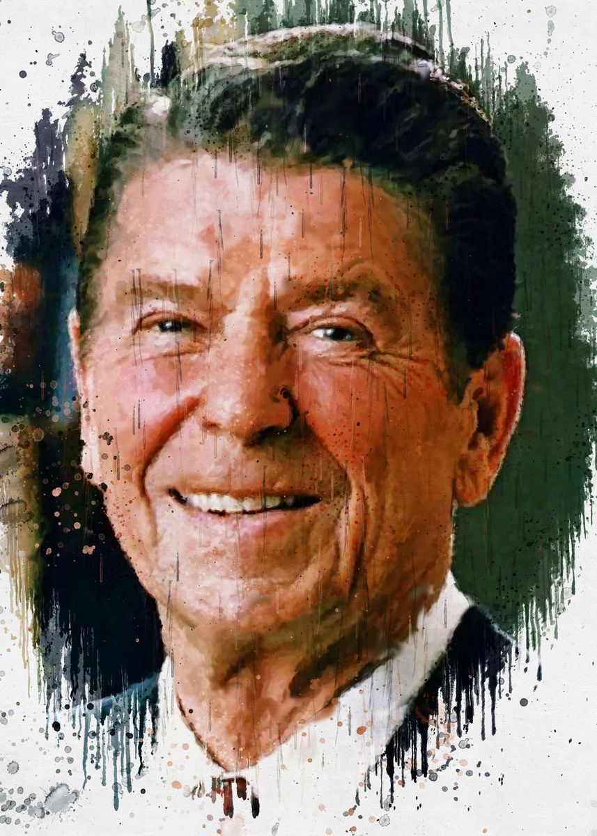 'Ronald Reagan ' Poster, picture, metal print, paint by The Poster ...
