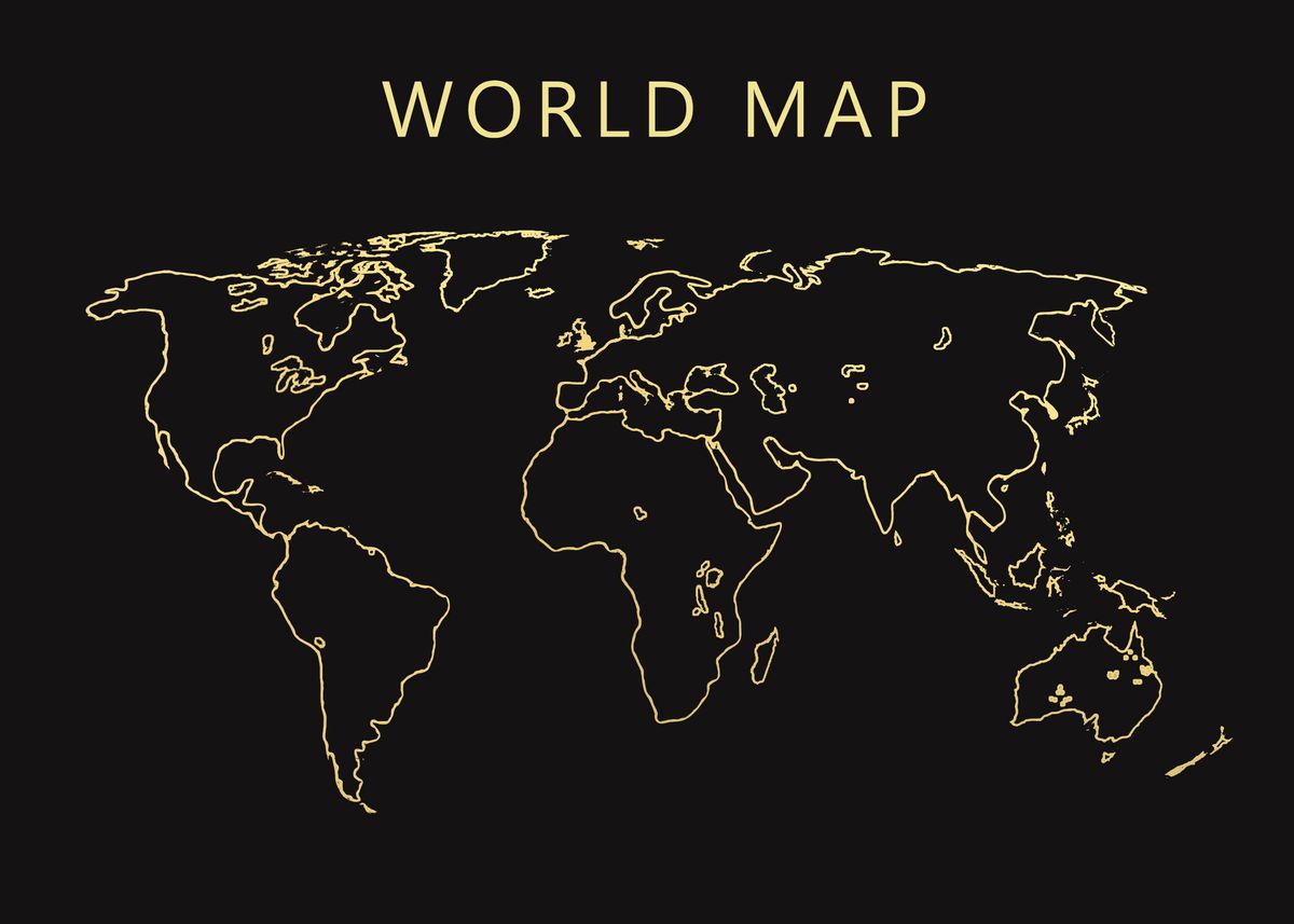 'World map 2' Poster by Radiy Bohem | Displate