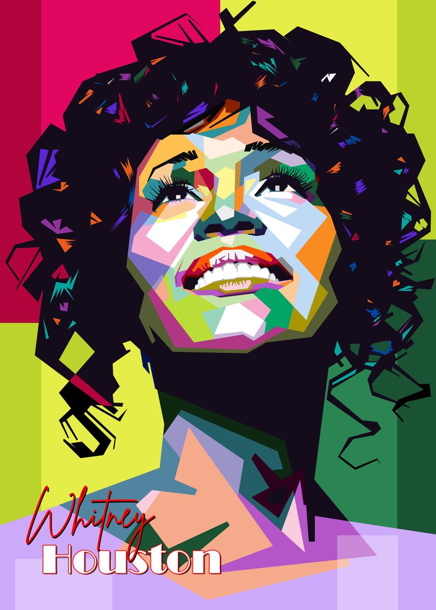 'Whitney Houston' Poster by Sobri Alkavie | Displate