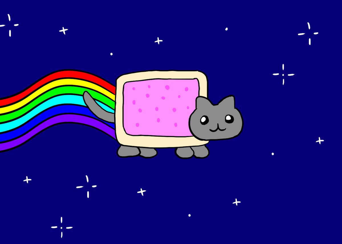 'Nyan Cat' Poster by Zach Carey | Displate