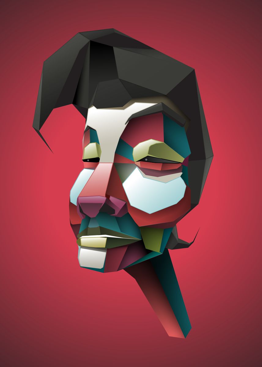 Cubsim Mask 'Neo cubism mask' Poster, picture, metal print, paint by Sleepyhead ...