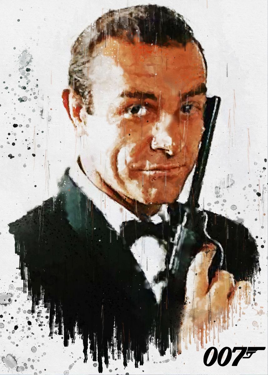 'Sean Connery Painting' Poster by The Poster | Displate