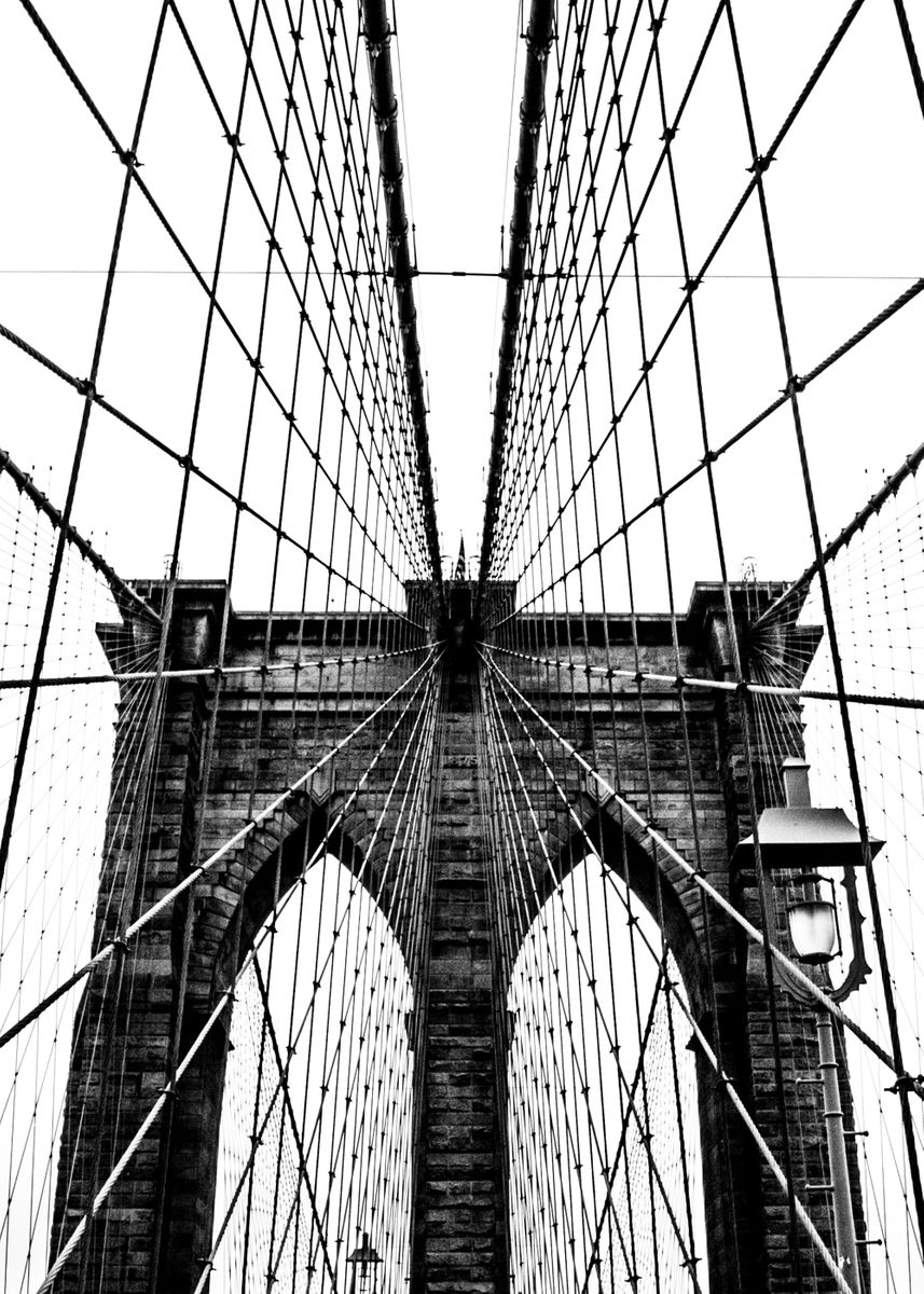 'Brooklyn Bridge Web V' Poster by Nicklas Gustafsson | Displate