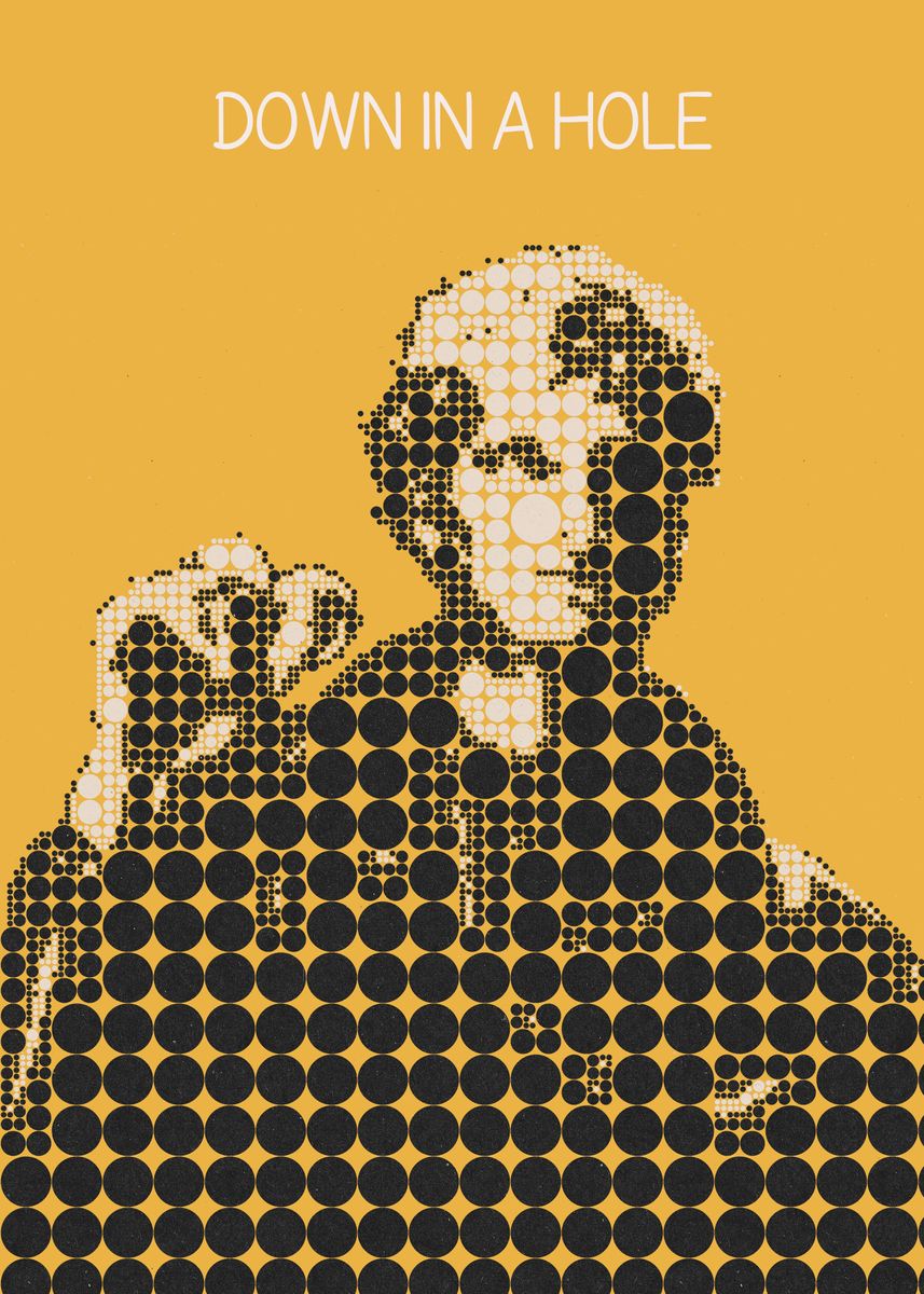 'Down in a Hole' Poster, picture, metal print, paint by The Poster