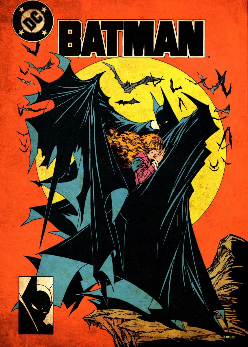 batman comic poster