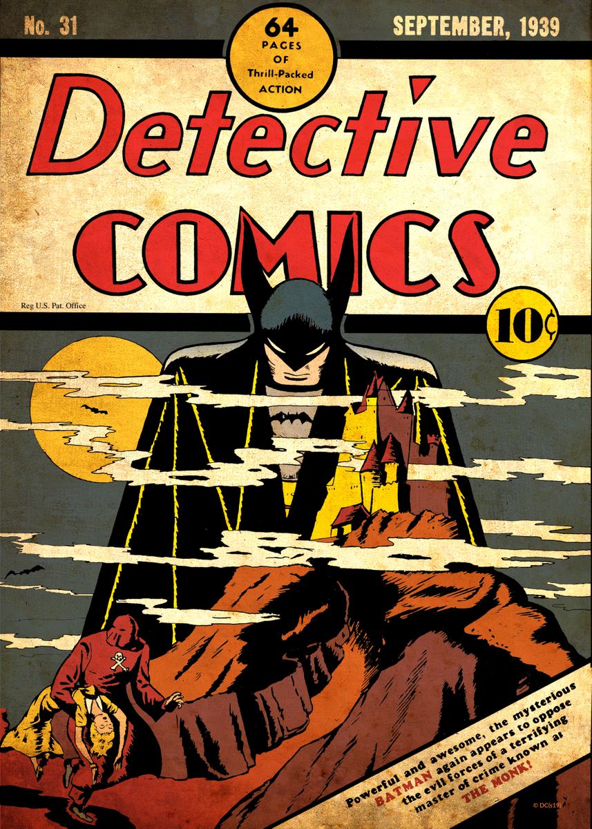 Detective Comics Batman 31 by Bob Kane' Poster by DC Comics | Displate