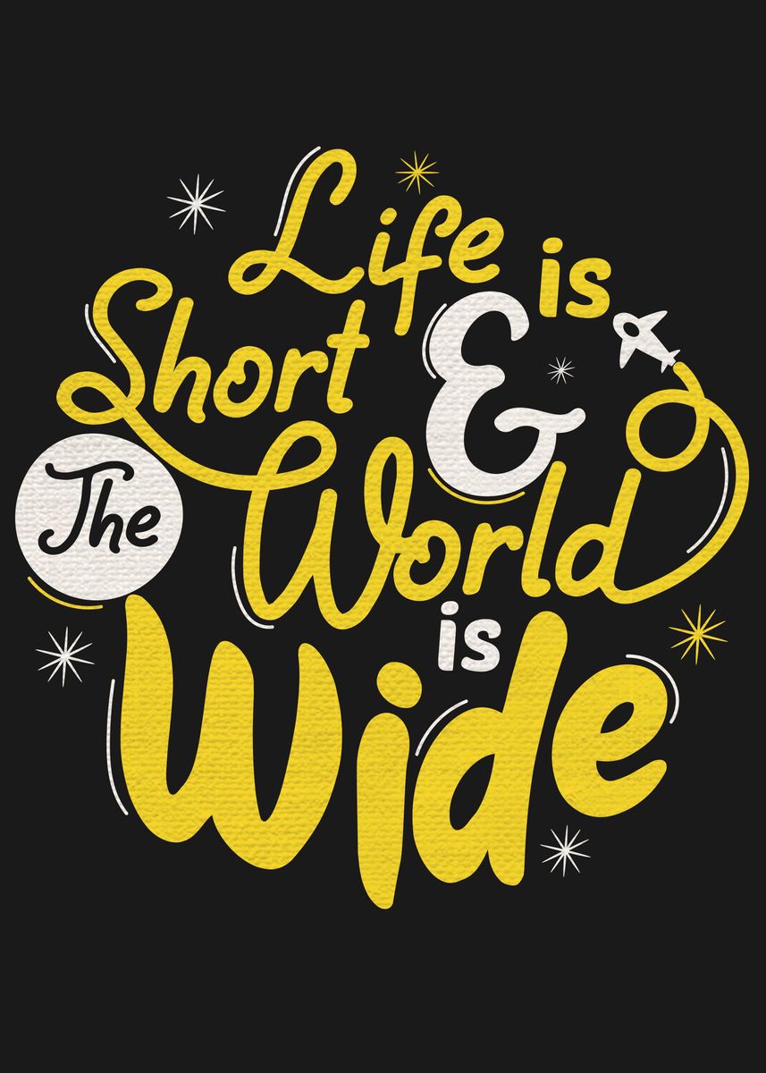 'Life is short' Poster by Yurika Harumiya | Displate