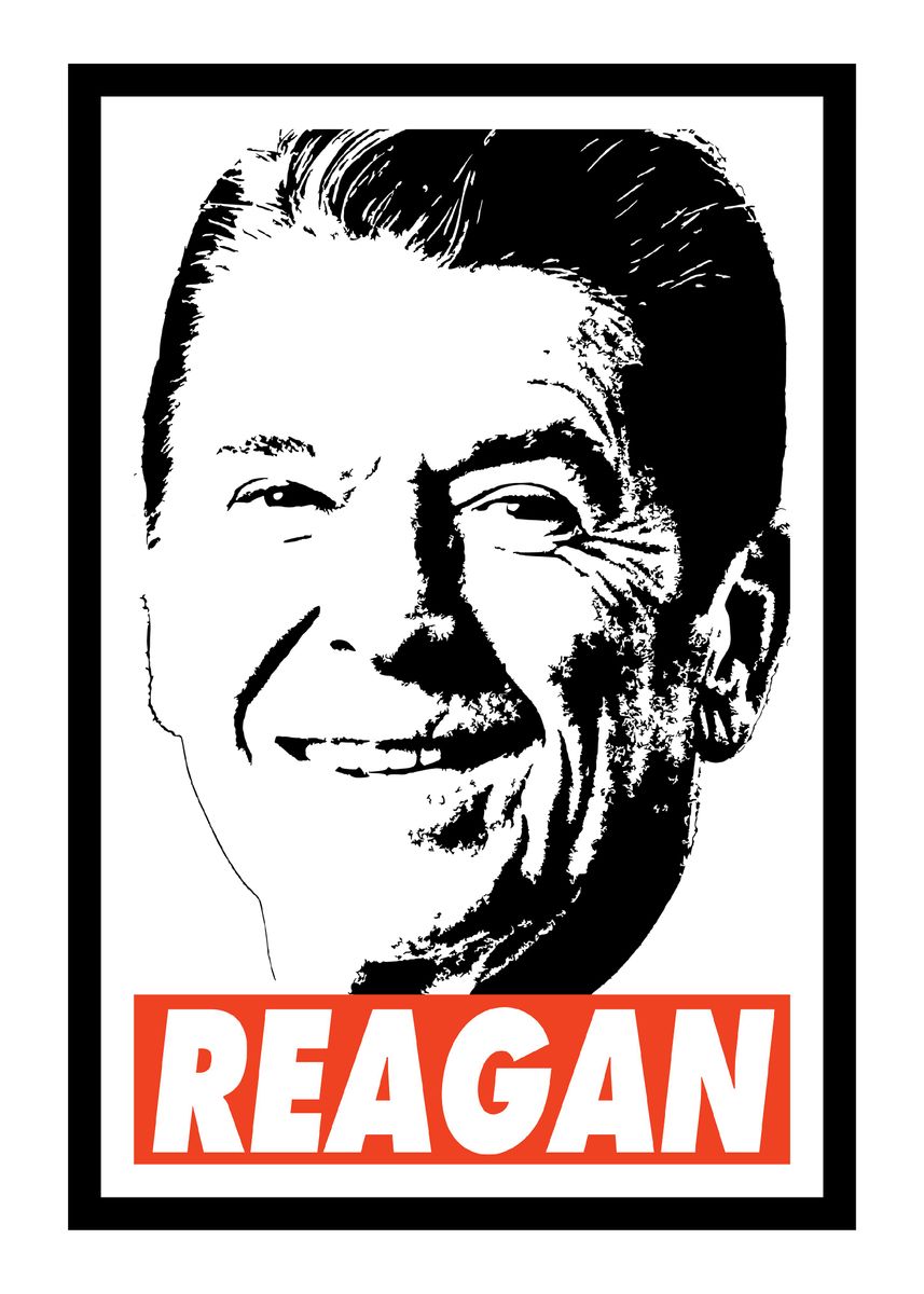 'Ronald Reagan' Poster by Filip Hellman | Displate